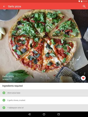 Pizza Recipes android App screenshot 0